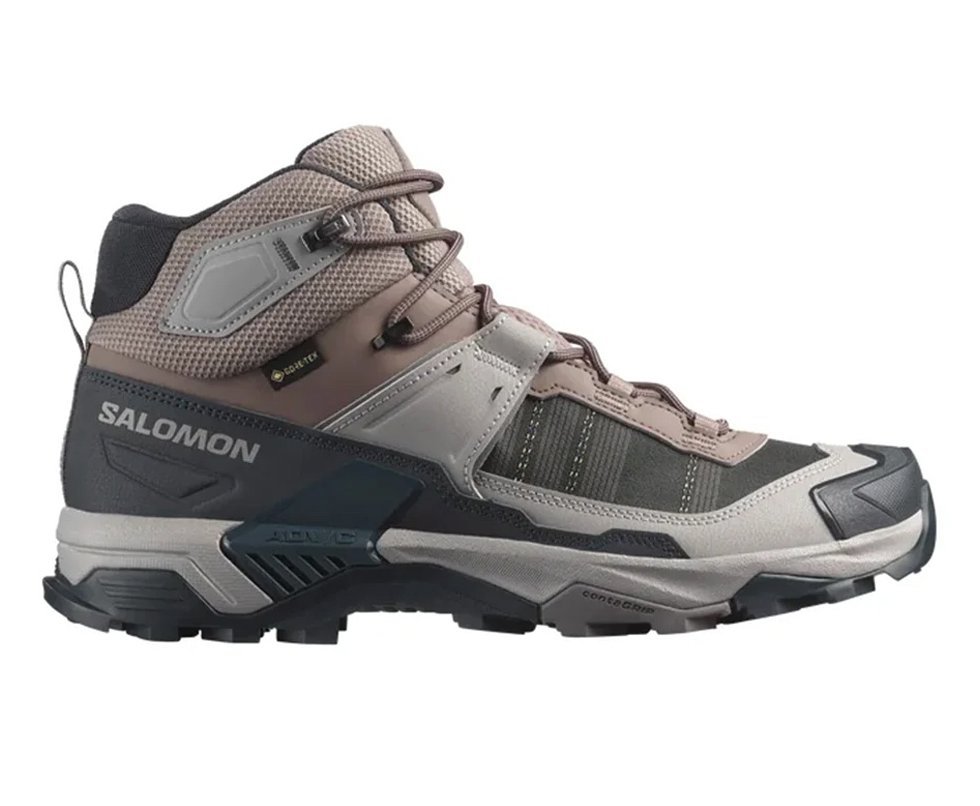 Bota Salomon Masculina X Ultra 5 Mid GORE-TEX Iron/Dknavy/Gull