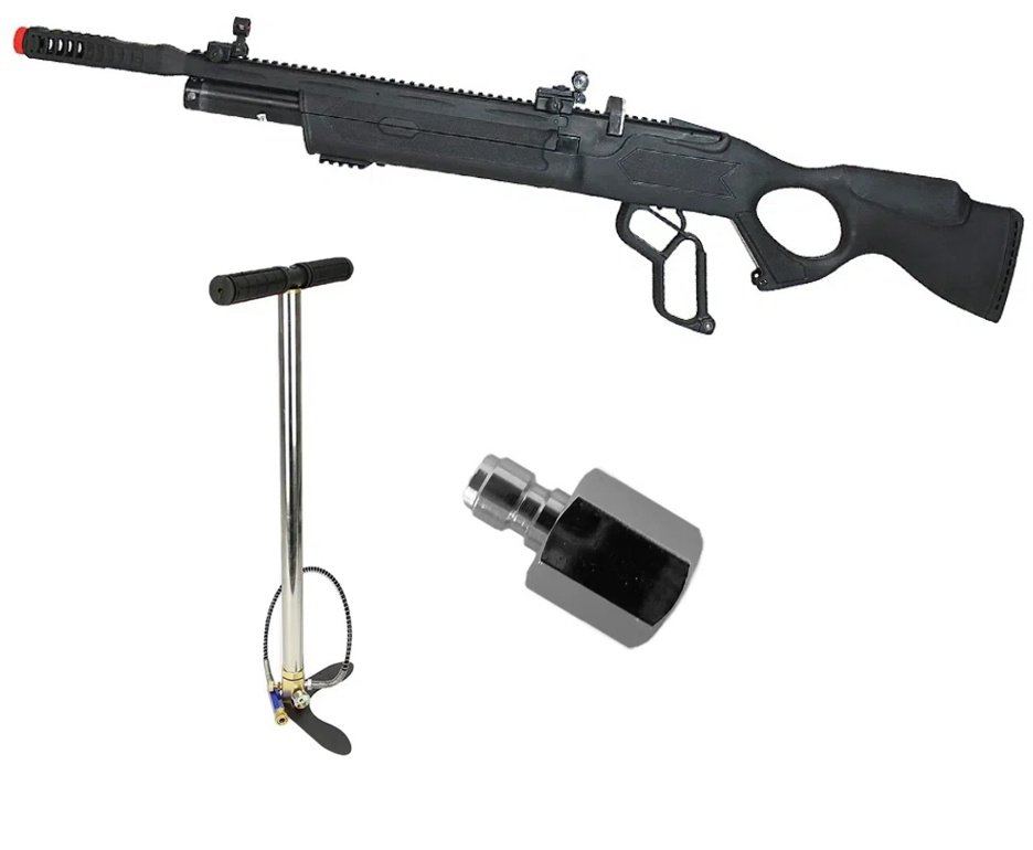 Carabina de Pressão PCP Hatsan Vectis 6.35mm Lever Action - Rossi + Bomba