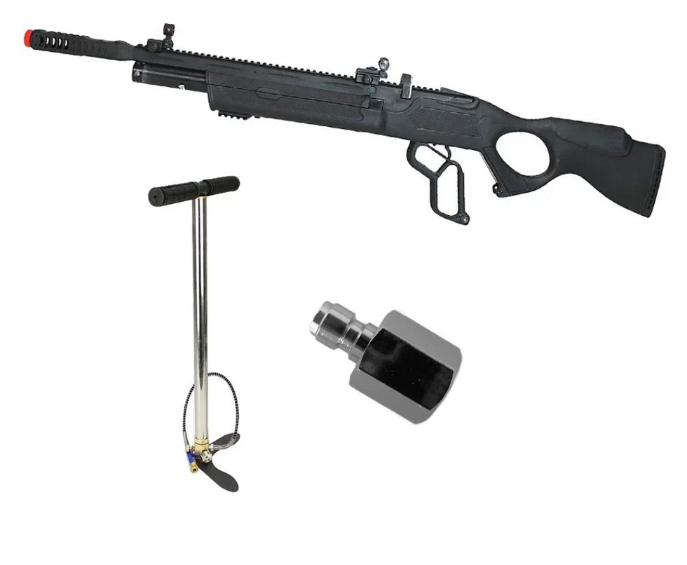 Carabina de Pressão PCP Hatsan Vectis 6.35mm Lever Action - Rossi + Bomba
