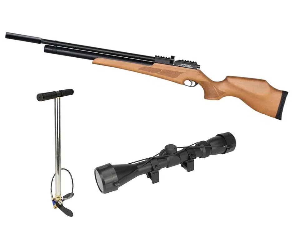 Carabina de Pressão Artemis PCP M16 Specter 5.5mm FXR + Bomba + Luneta 3-9x40