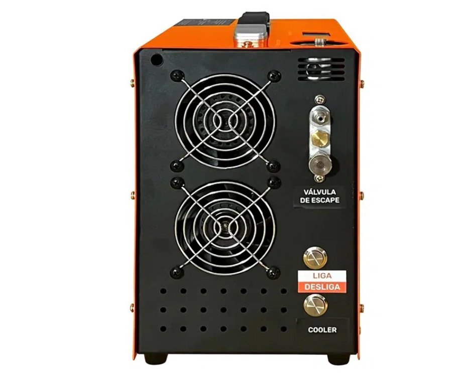 Carabina de Pressão PCP Hatsan Blitz Full Auto 6.35mm - Hatsan + Case + Compressor Trivolt Auto Stop 2 Coolers