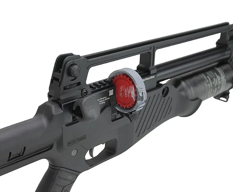 Carabina de Pressão PCP Hatsan Blitz Full Auto 6.35mm - Hatsan + Case + Compressor Trivolt Auto Stop 2 Coolers