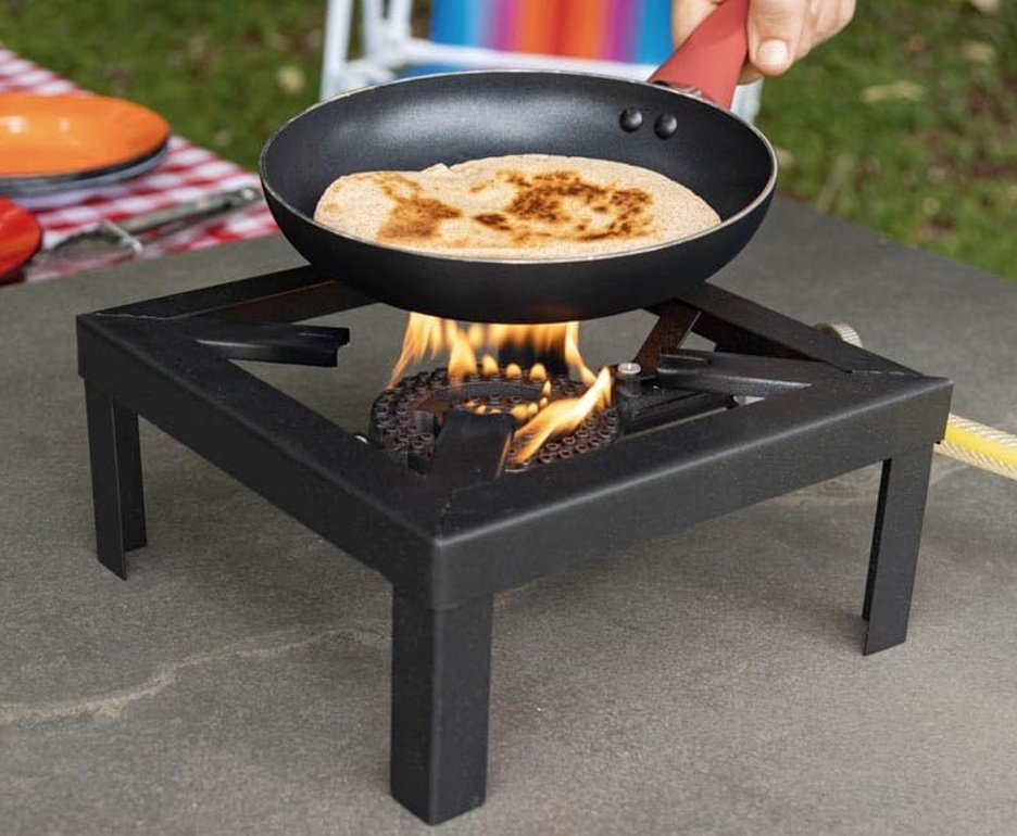 Fogareiro A Gas Glp Em Aço Rustic 33,5x24,5cm  - Mor