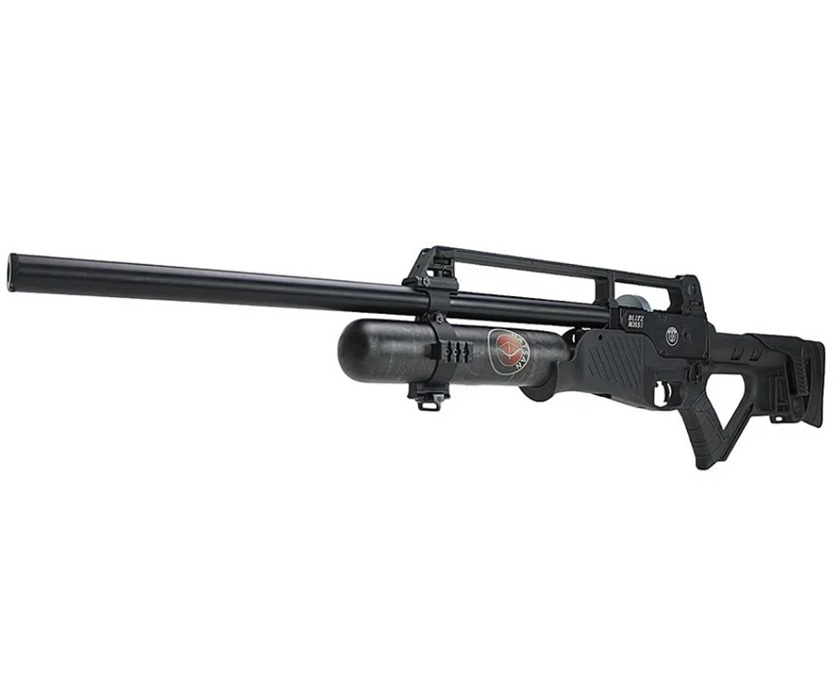 Carabina de Pressão PCP Hatsan Blitz Full Auto 6.35mm - Hatsan + Case + Luneta Nikko Stirling Mountmaster  4-16x50