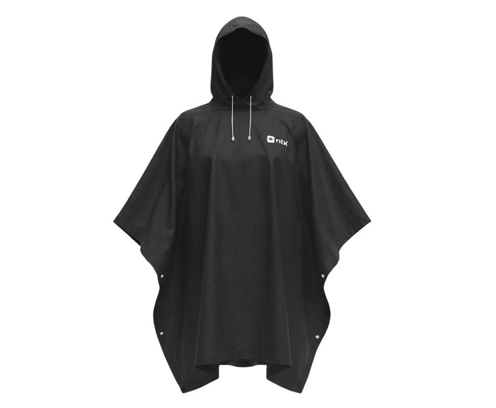 Capa de Chuva Poncho Compacto Impermeável NTK - Preto