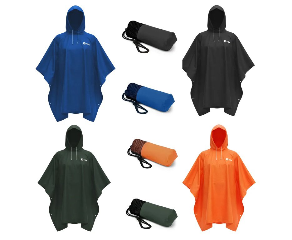 Capa de Chuva Poncho Compacto Impermeável NTK - Preto