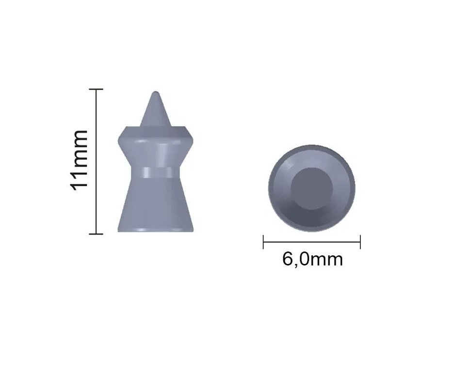 Chumbinho  Nautika Tsunami - Cal 6,0mm - 100 Unid