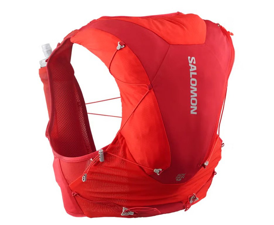 Mochila Salomon Adv Skin 12 Set Flame Scarlet/Haute  Vermelha