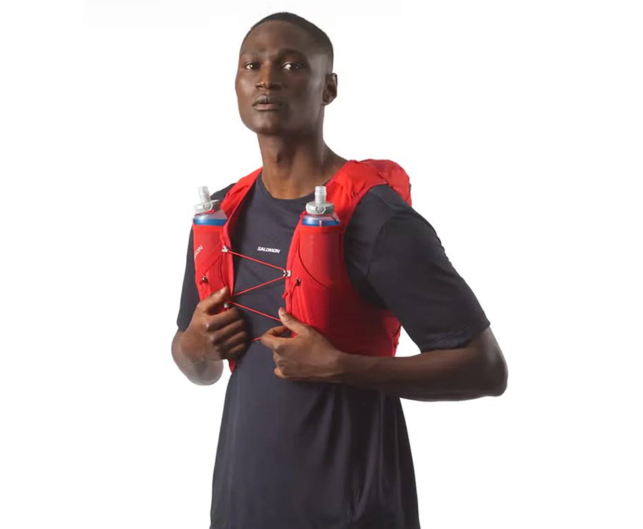 Mochila Salomon Adv Skin 12 Set Flame Scarlet/Haute  Vermelha