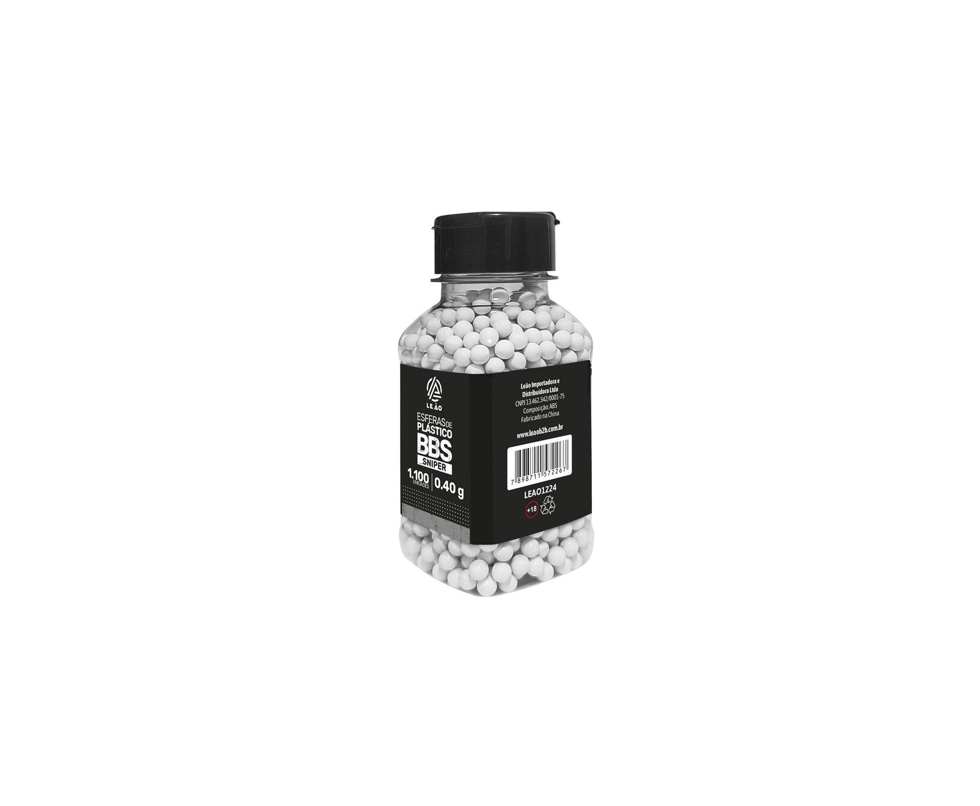 Esfera Airsoft BBs Leao 0,40g 6,0mm Pacote com 1100un - Leão Modelismo
