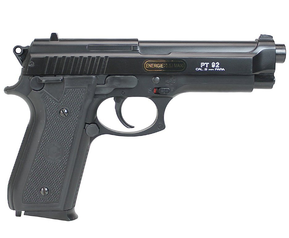 Pistola de Pressão KWC Mola PT92 Metal Slide Aluminio 6,0mm