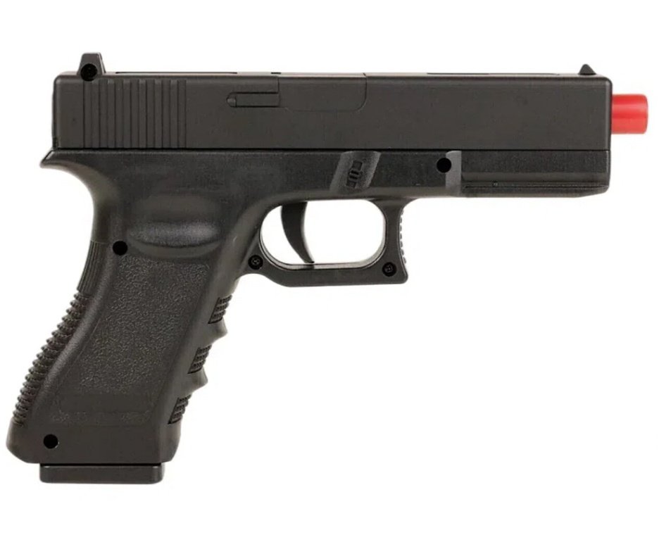 Pistola de Airsoft Glock CBT G17 Slide Metal Spring 6mm - Combat + Alvos + BBS