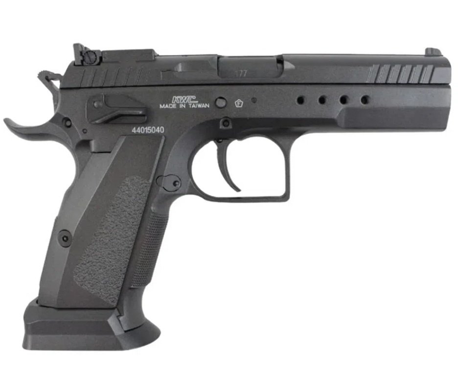 Pistola de Pressão CO2 Tanfoglio 4.5 Full Metal Blowback - KWC Rossi + Alvos + BBS + Co2 + Case + Óleo