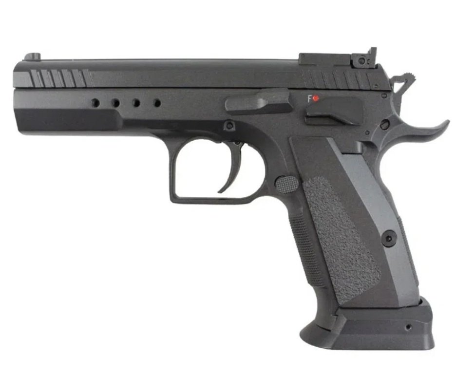Pistola de Pressão CO2 Tanfoglio 4.5 Full Metal Blowback - KWC Rossi + Alvos + BBS + Co2 + Case