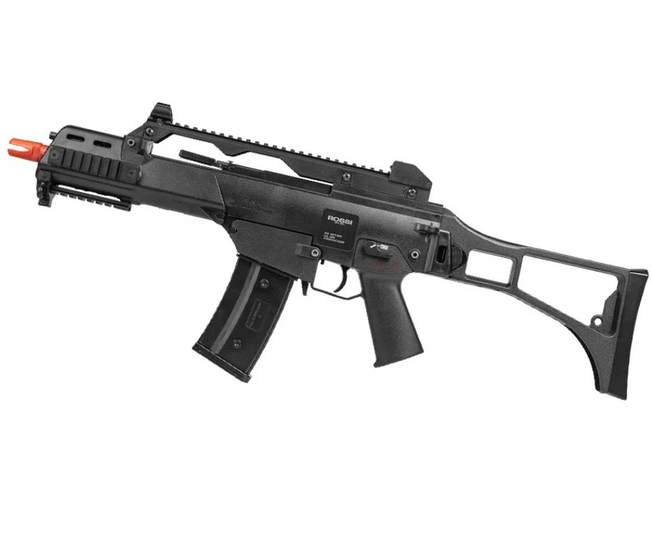 Rifle de Airsoft AEG Neptune G36 6mm - Rossi + Alvos + Bateria + Carregador + BBS + Capa