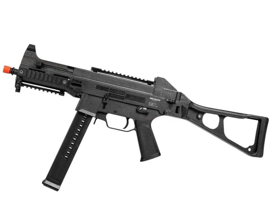 Rifle de Airsoft Neptune UMP AEG 6mm - Rossi + Alvos + Bateria + Carregador