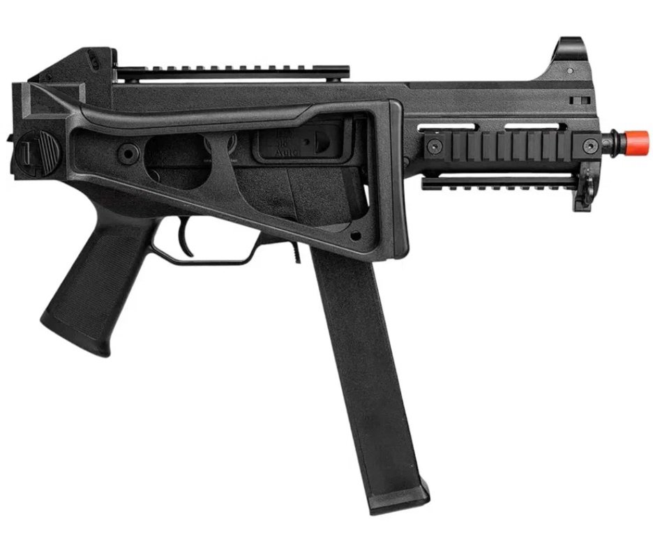 Rifle de Airsoft Neptune UMP AEG 6mm - Rossi + Alvos + Bateria + Carregador