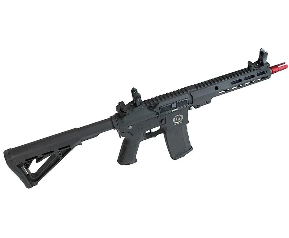 Rifle de Airsoft Neptune Shadow MK16 URG-I 9,5" AEG 6mm - Rossi + Alvos + Bateria + Carregador + BBS + Red Dot