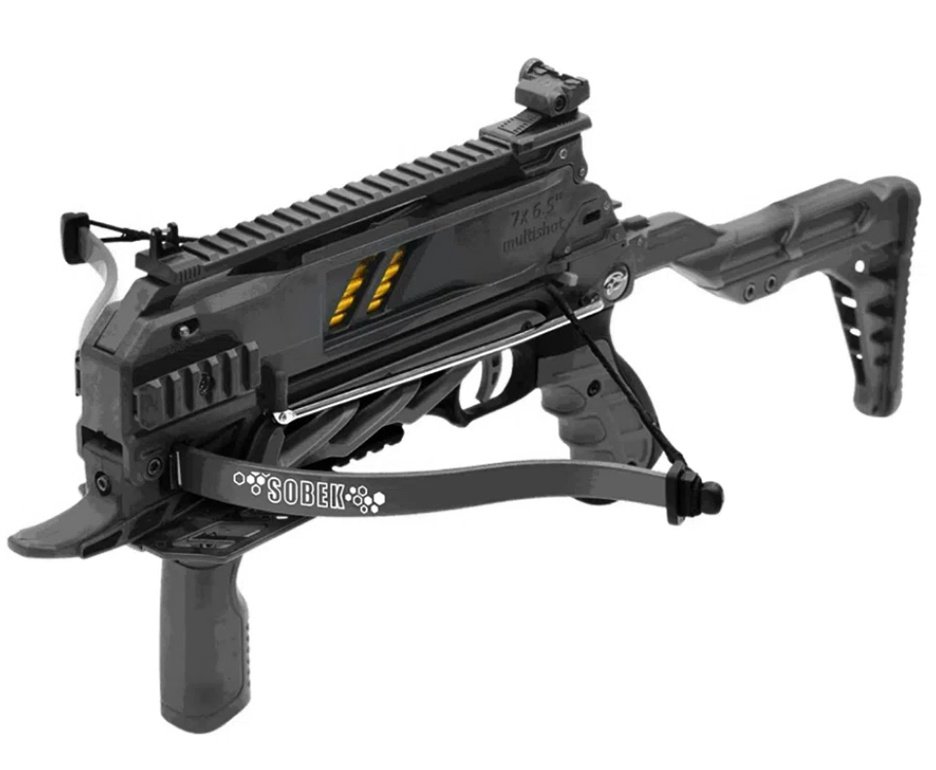 Balestra Besta MK-TCS3-BK 80 Libras com carregador 7 setas - Man Kung + Alvos + Red Dot + Kit Setas + Mochila/Capa