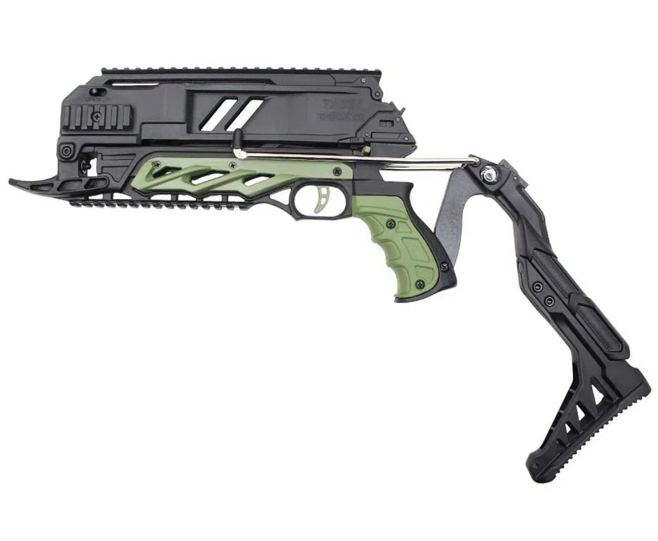 Balestra Besta MK-TCS3-G 80 Libras com carregador 7 setas - Man Kung + Alvos + Red Dot + Kit Setas + Mochila Tática Assault 32L