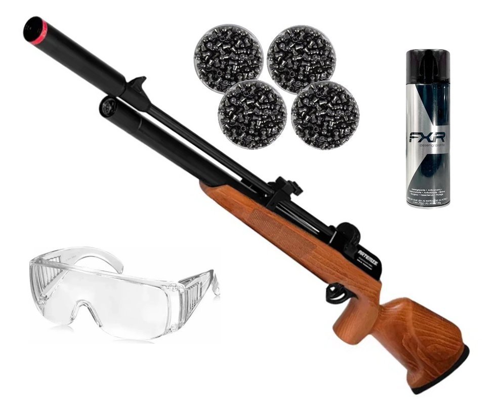 Carabina PCP Artemis PR900W G3 5,5mm - FXR Artemis + Desengripante / Anticorrosivo + Chumbos + Óculos