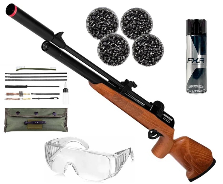 Carabina PCP Artemis PR900W G3 5,5mm - FXR Artemis + Kit de Limpeza + Chumbos + Óculos