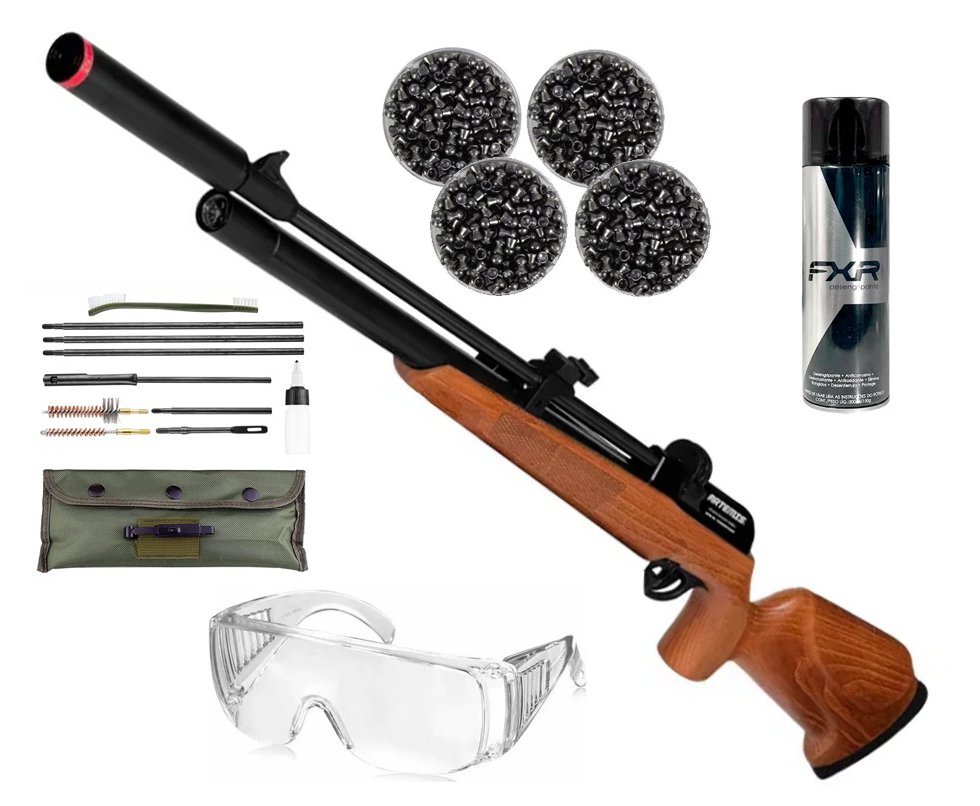 Carabina PCP Artemis PR900W G3 5,5mm - FXR Artemis + Kit de Limpeza + Chumbos + Óculos