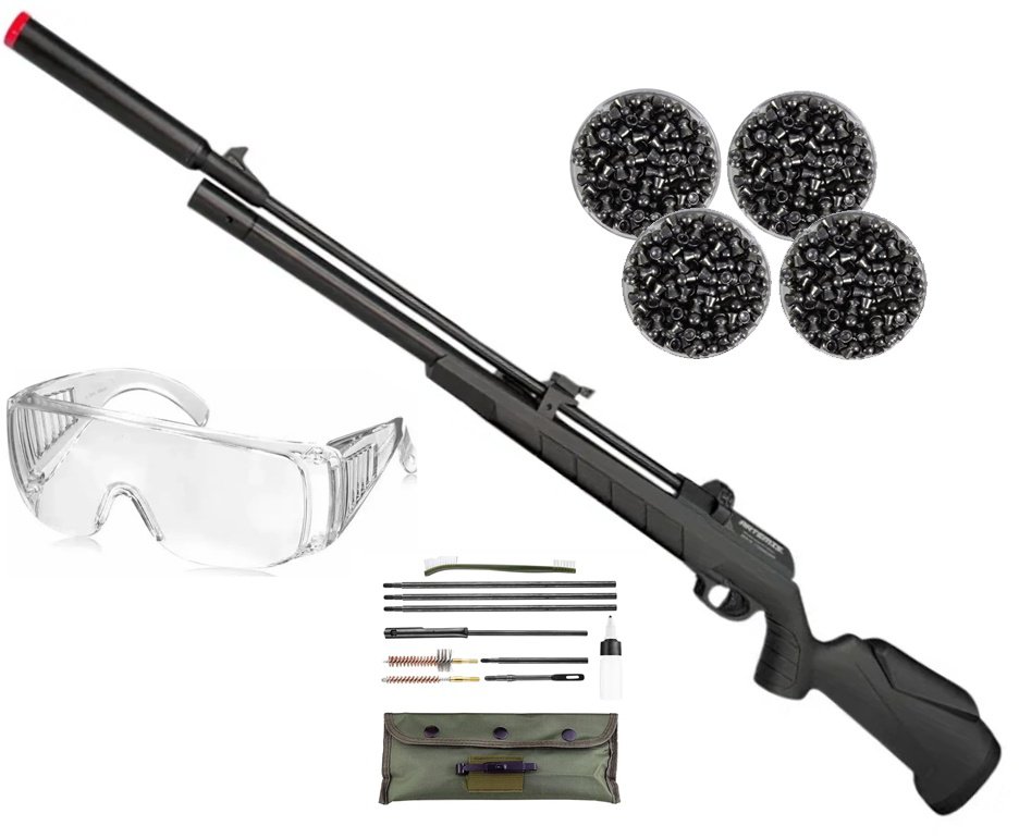 Carabina PCP Artemis PR900S G3 Black 5,5mm - FXR Artemis + Kit de Limpeza +  Chumbos + Óculos