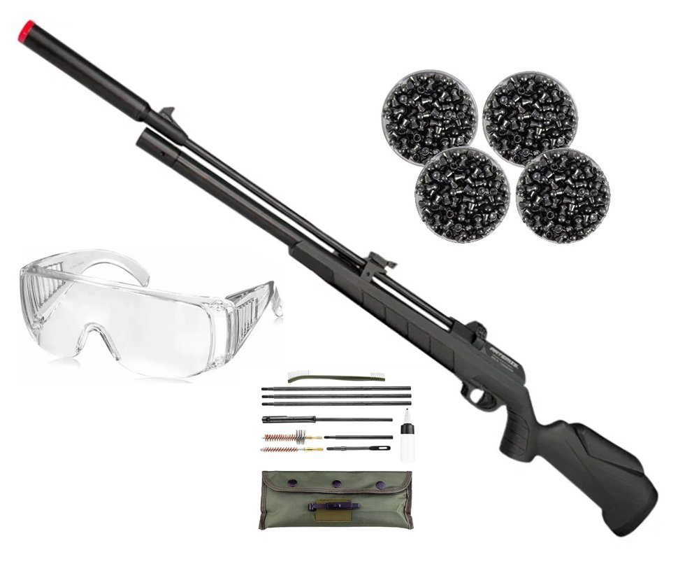 Carabina PCP Artemis PR900S G3 Black 5,5mm - FXR Artemis + Kit de Limpeza + Chumbos + Óculos