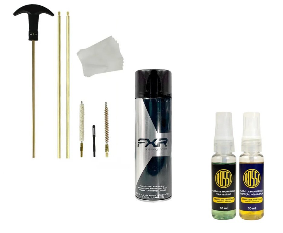 Desengripante / Anticorrosivo multiuso 300ml- FXR + Kit Fluidos + Kit Limpeza 5,5