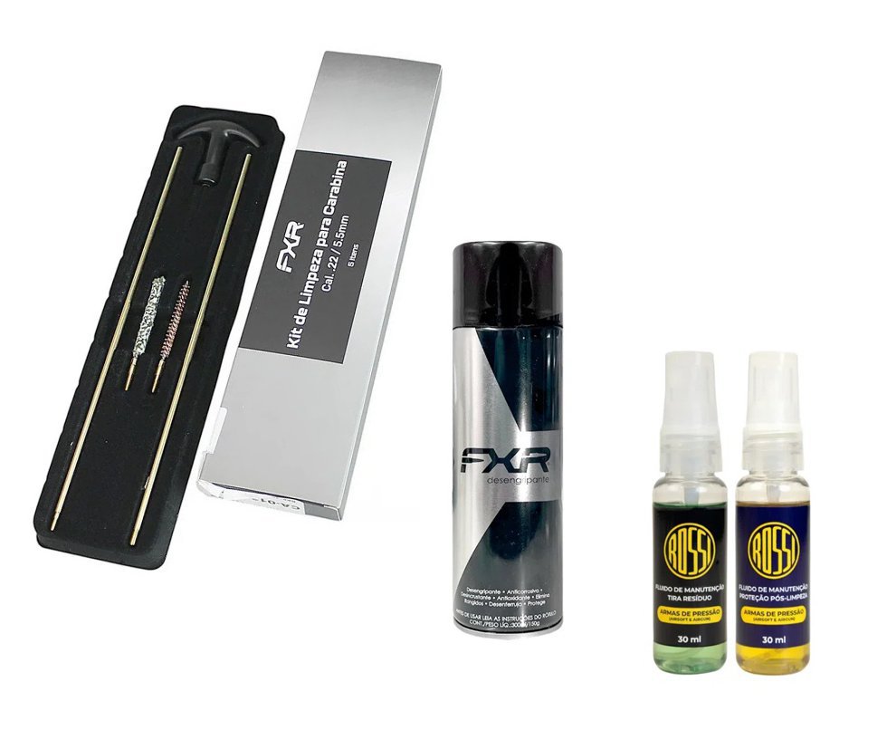 Desengripante / Anticorrosivo multiuso 300ml- FXR + Kit Fluidos + Kit Limpeza FXR 5,5