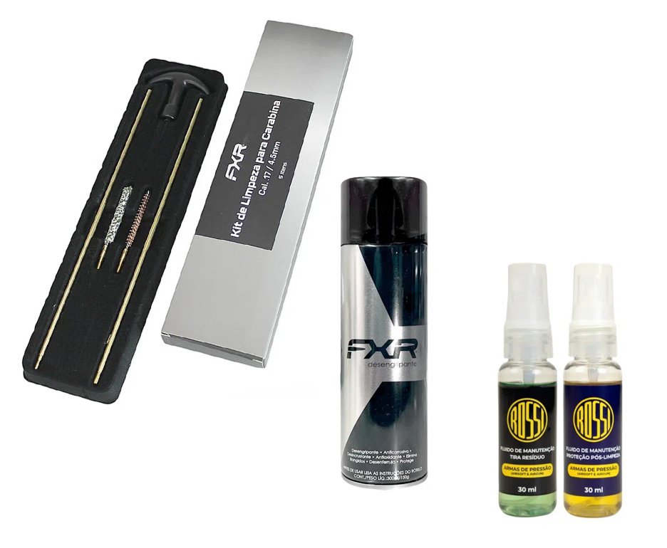 Desengripante / Anticorrosivo multiuso 300ml- FXR + Kit Fluidos + Kit Limpeza FXR 4,5