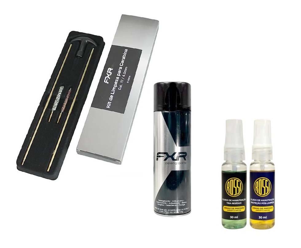 Desengripante / Anticorrosivo multiuso 300ml- FXR + Kit Fluidos + Kit Limpeza FXR 4,5