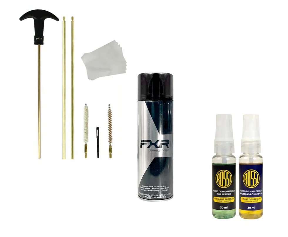 Desengripante / Anticorrosivo multiuso 300ml- FXR + Kit Fluidos + Kit Limpeza FXR 6,35