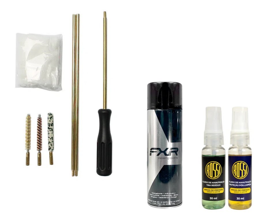 Desengripante / Anticorrosivo multiuso 300ml- FXR + Kit Fluidos + Kit Limpeza Aurok 5,5