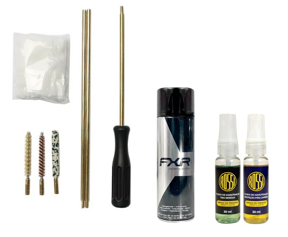 Desengripante / Anticorrosivo multiuso 300ml- FXR + Kit Fluidos + Kit Limpeza Aurok 6.35