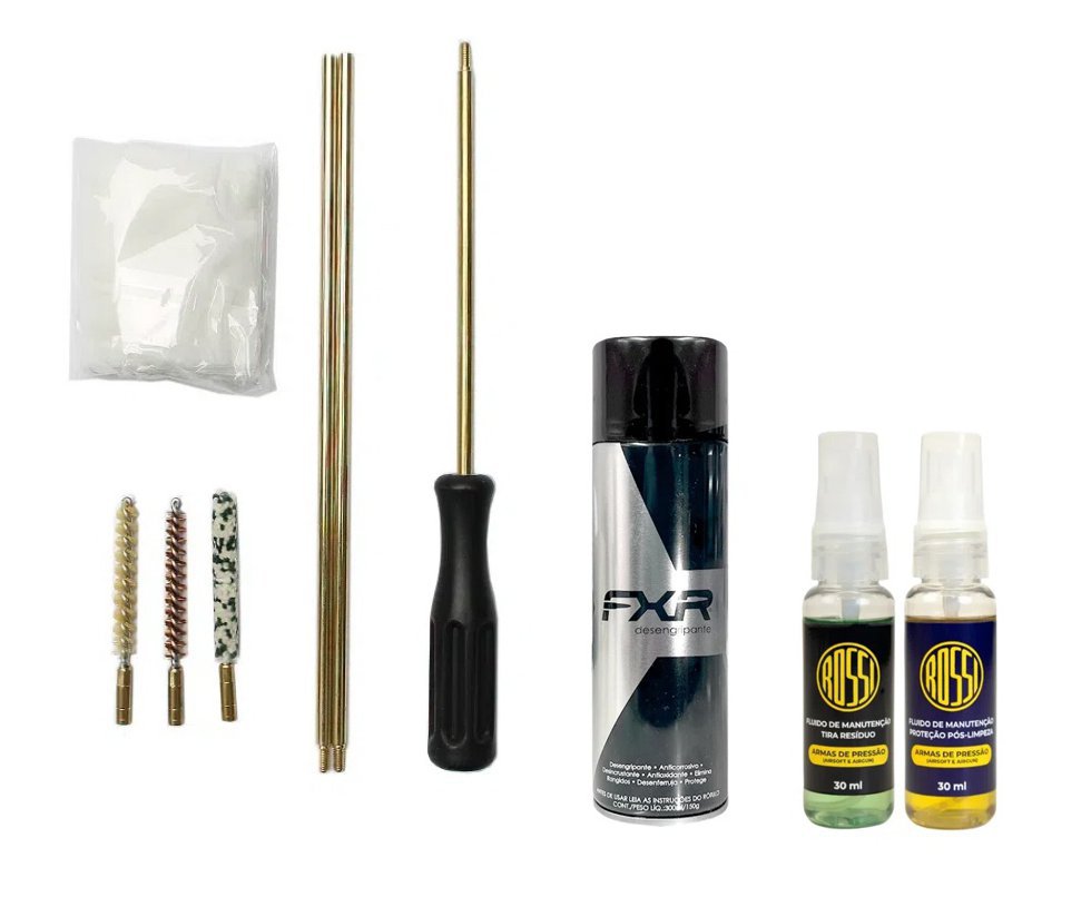 Desengripante / Anticorrosivo multiuso 300ml- FXR + Kit Fluidos + Kit Limpeza Aurok 6.35