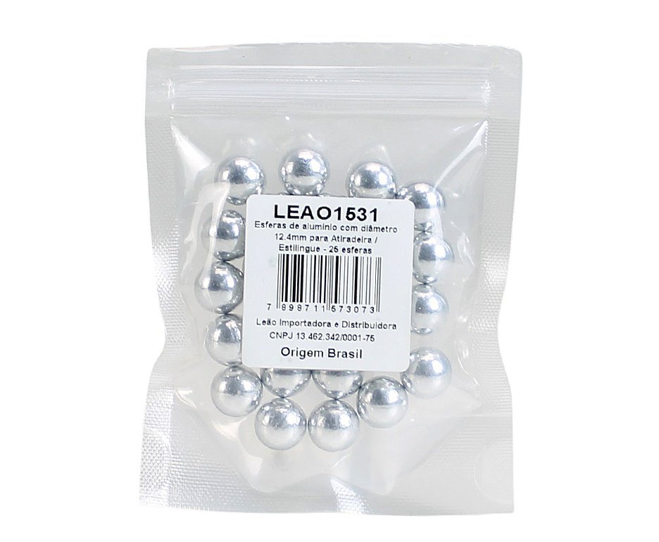 Esfera de Alumínio Leão .50 Com Diâmetro 12.4mm - 25 un