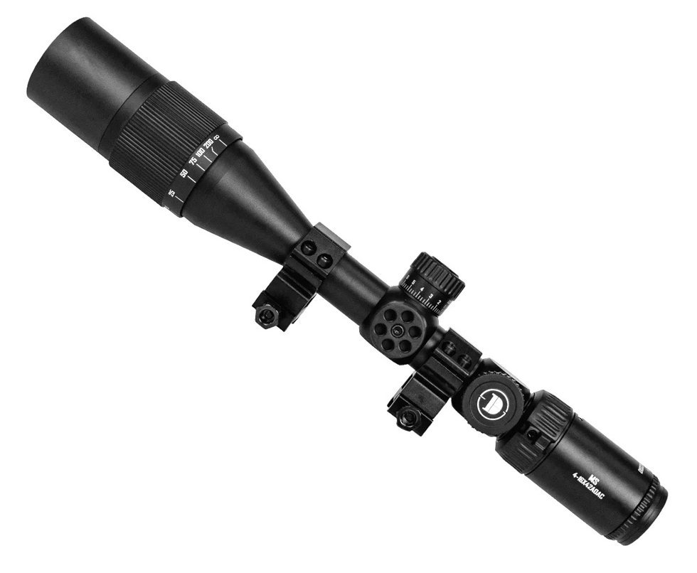 Luneta Mira Discovery MS 6-24x42 AOAC Paralaxe e Retículo Iluminado Trilho 22mm