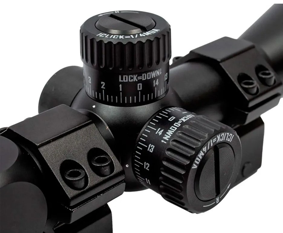 Luneta Mira Discovery MS 4-16x42 AOAC Paralaxe e Retículo Iluminado Trilho 22mm - Discovery
