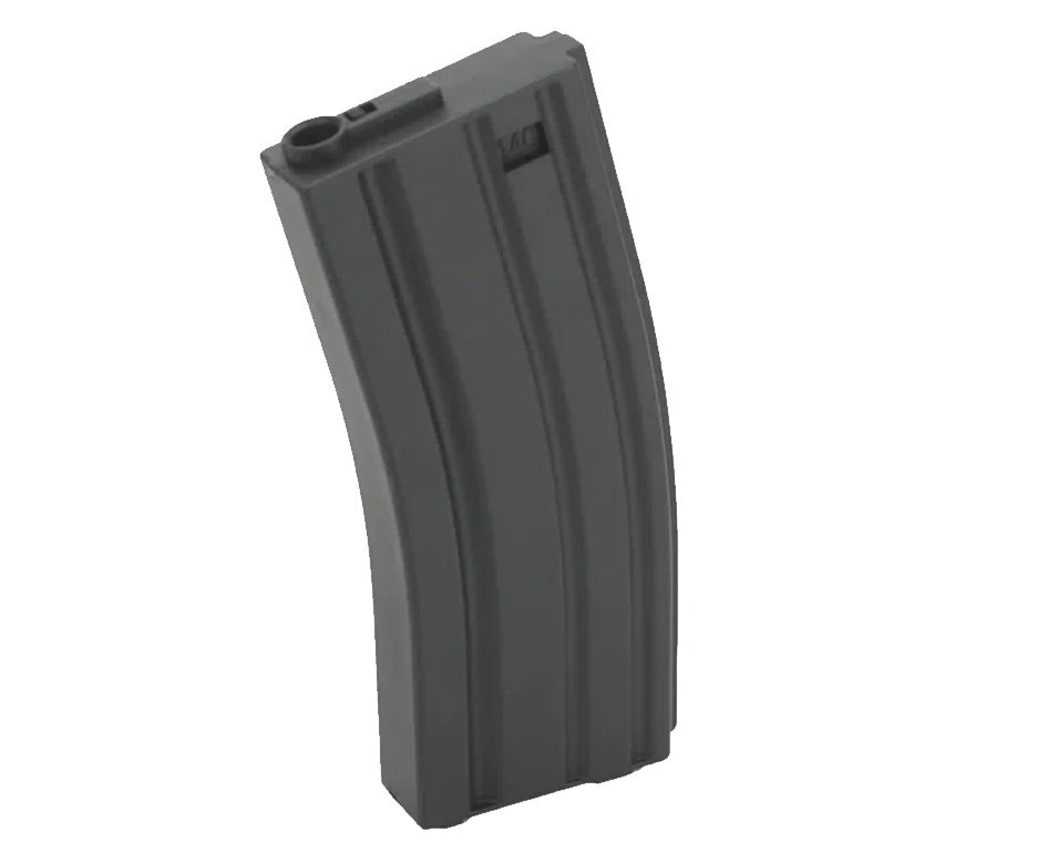 Kit 5 Magazines Para Rifle Airsoft M4 Mid-cap 100 bbs Polimero + BBS + Óleo de Silicone + Alvos