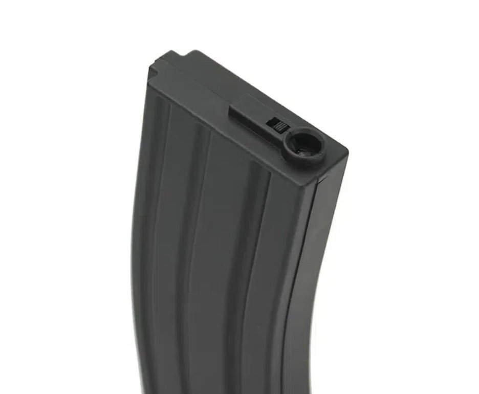 Kit 5 Magazines Para Rifle Airsoft M4 Mid-cap 100 bbs Polimero + BBS + Óleo de Silicone + Alvos