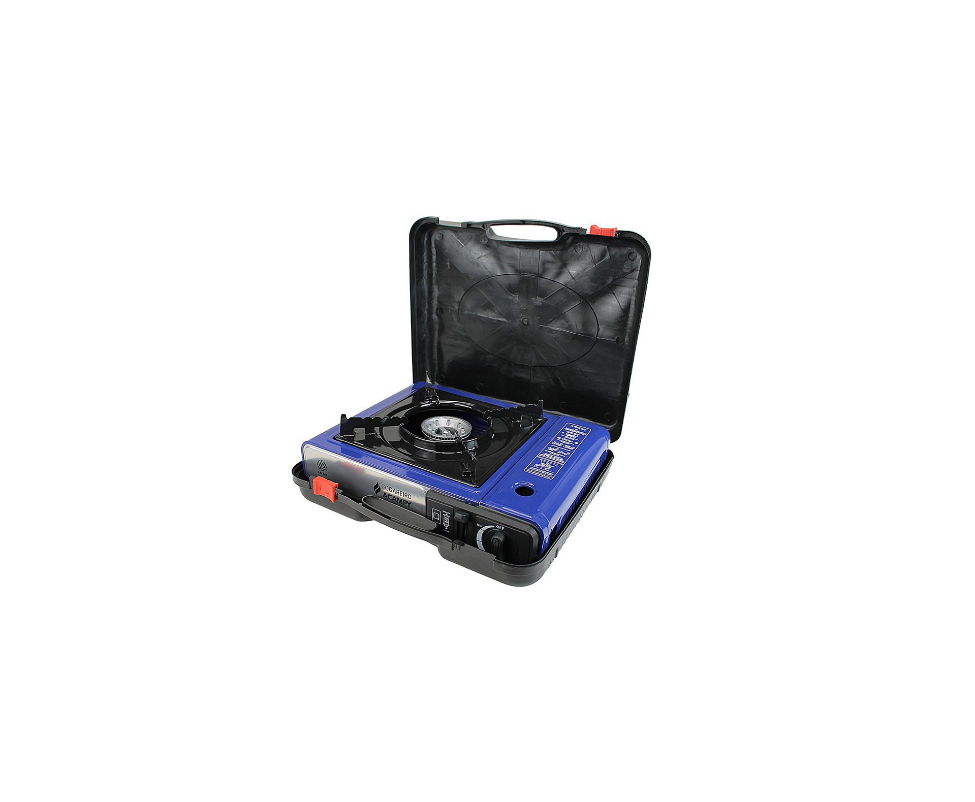 Fogareiro Portatil Leão para Cartucho de Gas com Maleta