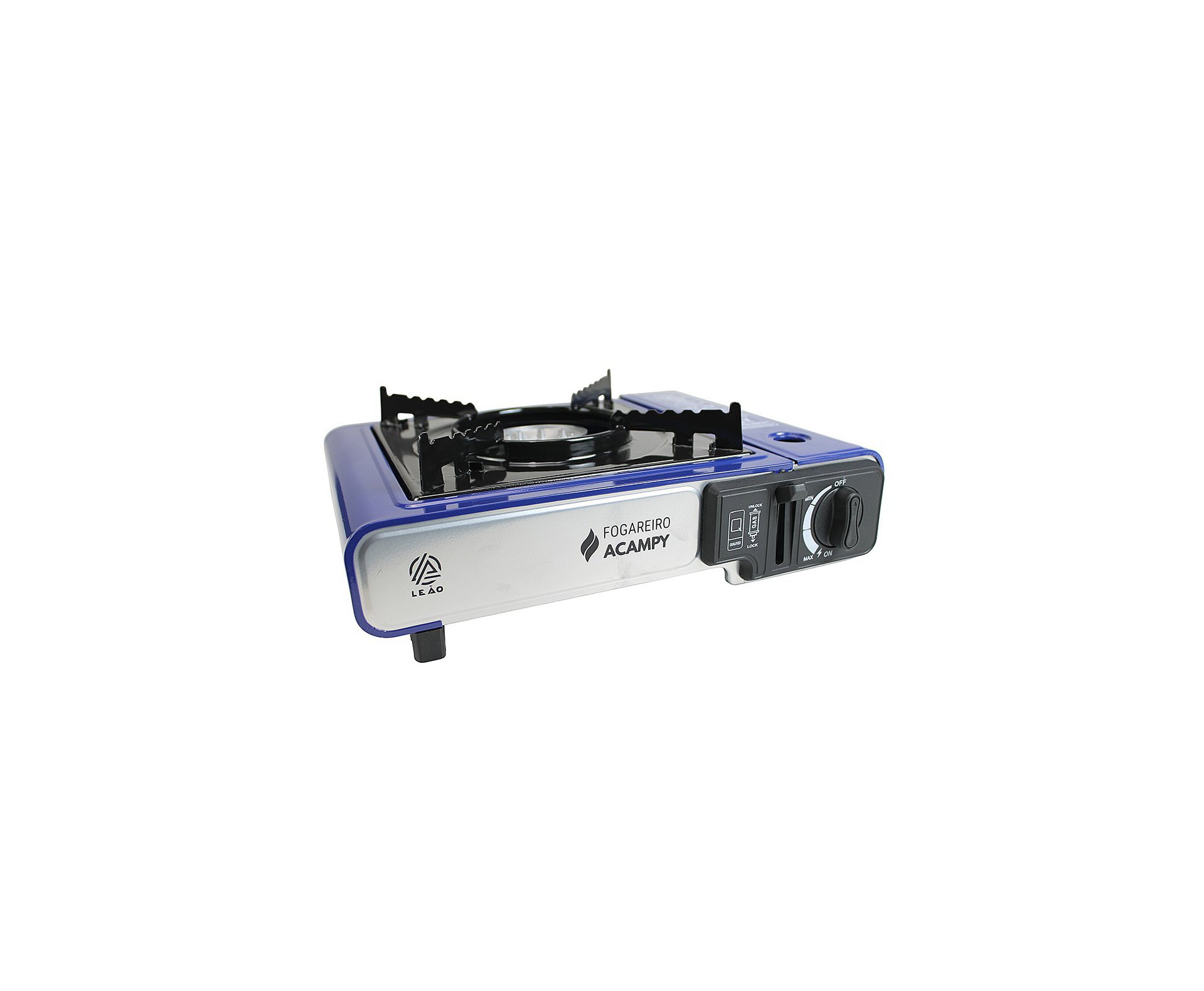 Fogareiro Portatil Leão para Cartucho de Gas com Maleta