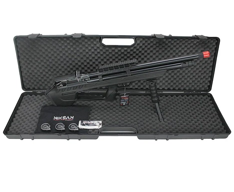 Carabina de Pressão PCP ELF S 5,5mm - Niksan + Bomba + Chumbo + Alvos + Kit Limpeza + Desengripante / Anticorrosivo + Kit Fluidos + Mochila Tática FXR
