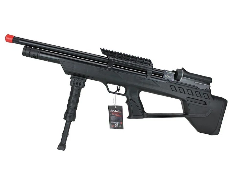 Carabina de Pressão PCP ELF S 5,5mm - Niksan + Bomba + Chumbo + Alvos + Mochila Tática FXR