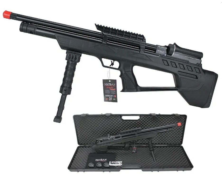Carabina de Pressão PCP ELF S 5,5mm - Niksan + Kit Limpeza + Desengripante / Anticorrosivo + Kit Fluidos + Mochila Tática FXR