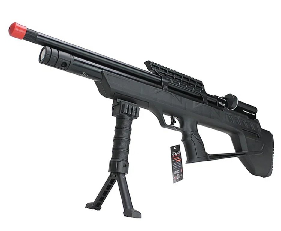 Carabina de Pressão PCP ELF S 5,5mm - Niksan +  Compressor Portátil Trivolt Auto Stop 2 Coolers