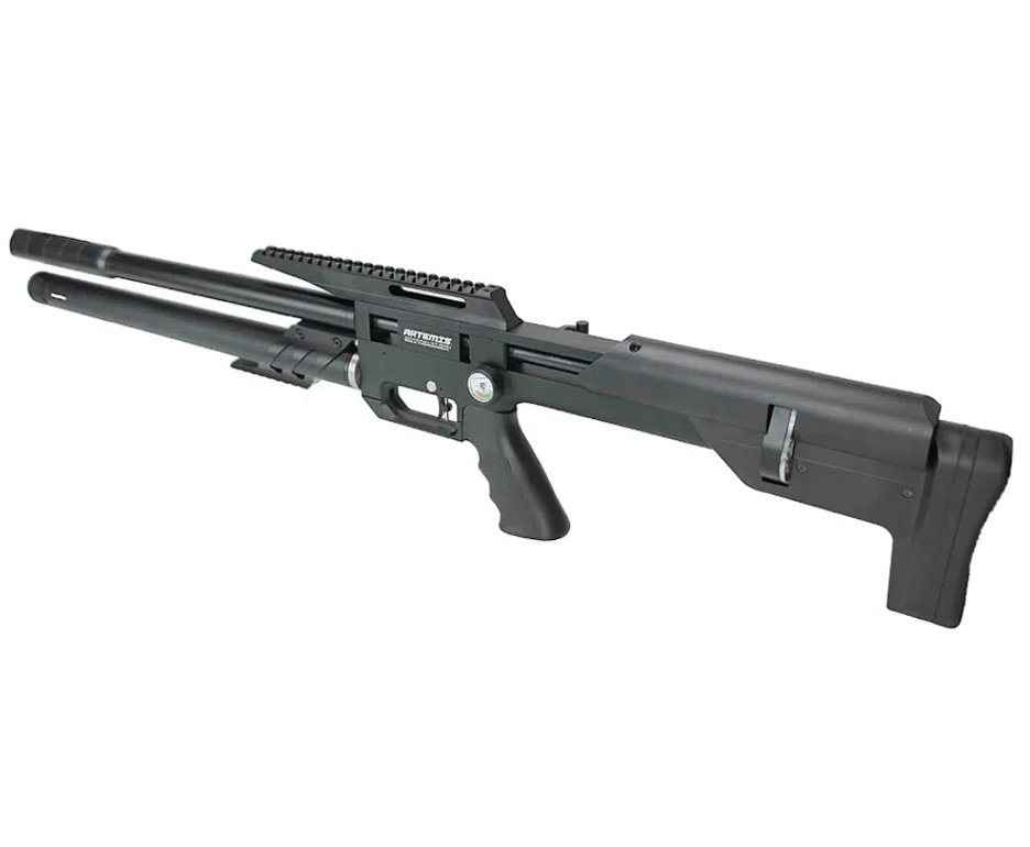 Carabina PCP Artemis M60 Bull Pup 5.5 Slayer Black 20 Tiros - FXR Artemis + Bomba + Luneta 4-16x50 + Kit de Limpeza + Desengripante + Kit fluidos + Chumbos + Alvos + Capa