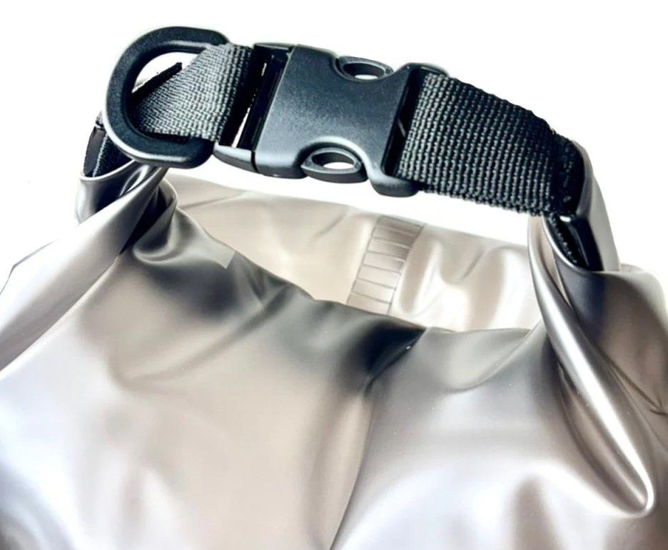 Saco Estanque Hawapi 30L Translúcido Cinza